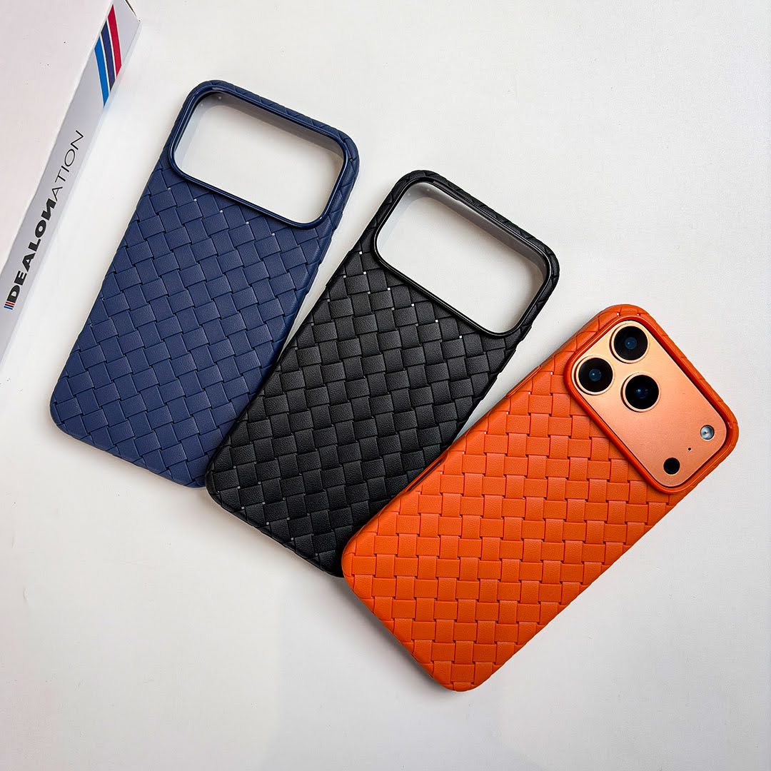 Premium Woven Texture Leather Case for iPhone 17 Pro & 17 Pro Max