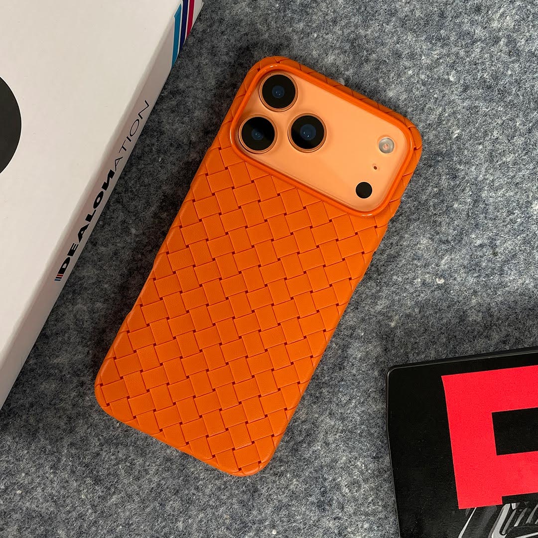 Premium Woven Texture Leather Case for iPhone 17 Pro & 17 Pro Max