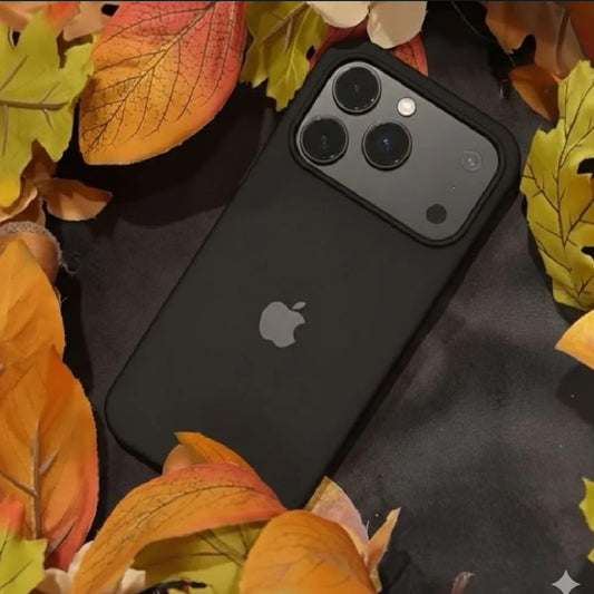 Premium Silicone Case with Apple Logo – Sleek, Soft & Protective