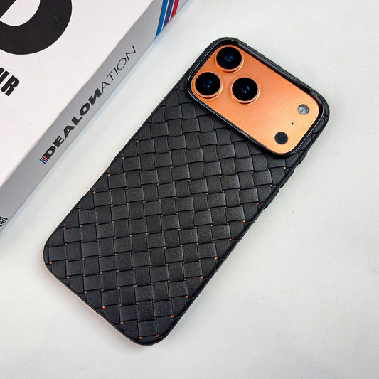 Premium Woven Texture Leather Case for iPhone 17 Pro & 17 Pro Max