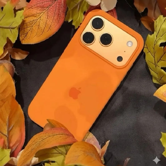 Premium Silicone Case with Apple Logo – Sleek, Soft & Protective