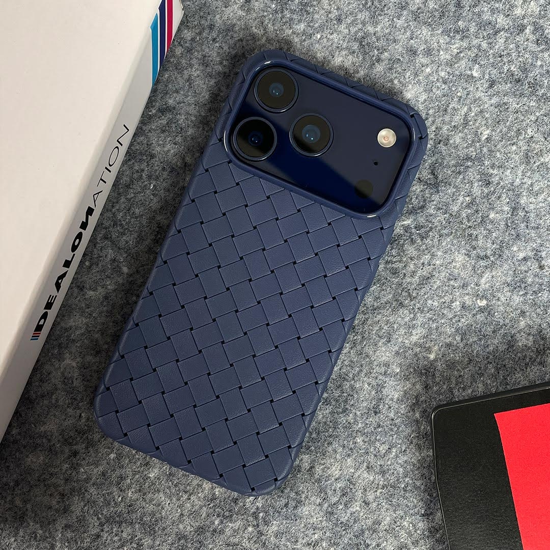 Premium Woven Texture Leather Case for iPhone 17 Pro & 17 Pro Max