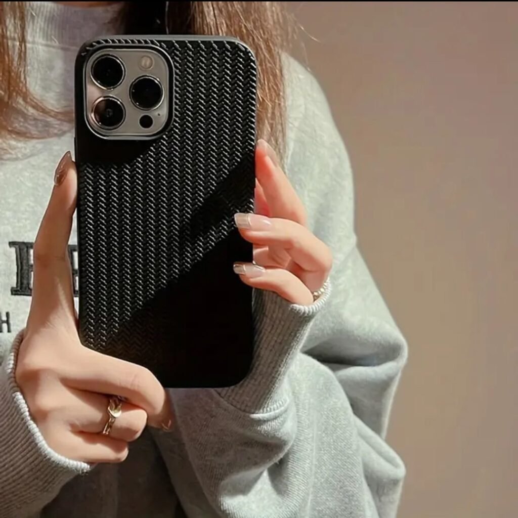 Soft Textured Silicone Case – Stylish & Protective Phone Cover