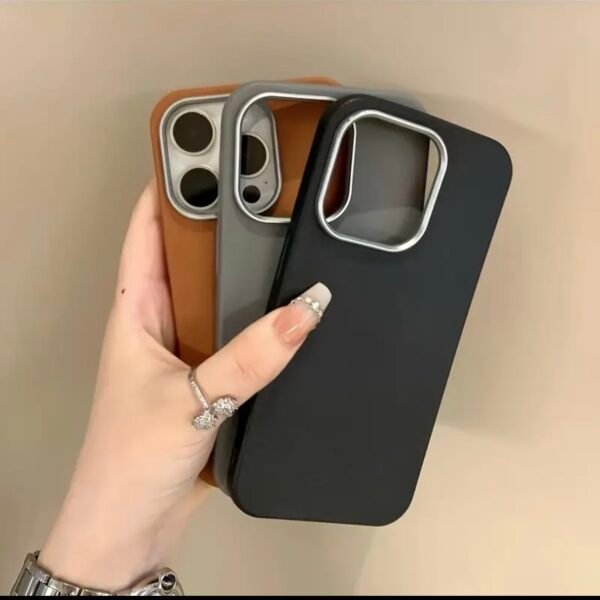 Leather Texture silicone soft Case for Iphone Models