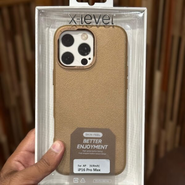 X Level Leather Case for iPhone 15 & 16 Pro Max